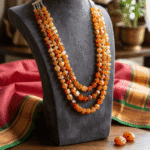 [Royal Orange] 3-Layer with Earring